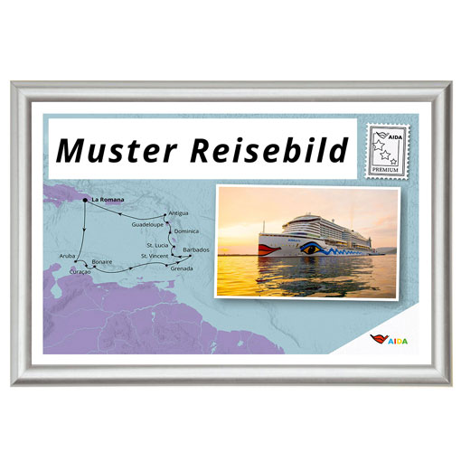 Reisebild im Rahmen 20x30